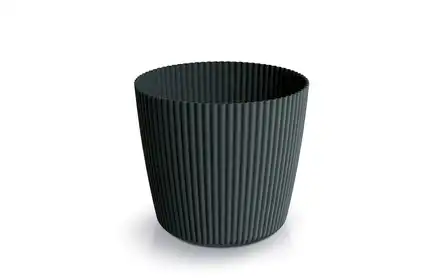 Doniczka plastikowa Milly Round węgiel 11 cm