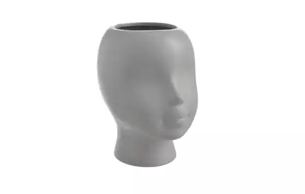 Doniczka osłonka wazon ceramiczny TWARZ beżowa 18 cm 60CAN20B020-1_BE