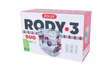 Klatka Rody 3 Duo czerwona 206019 Zolux