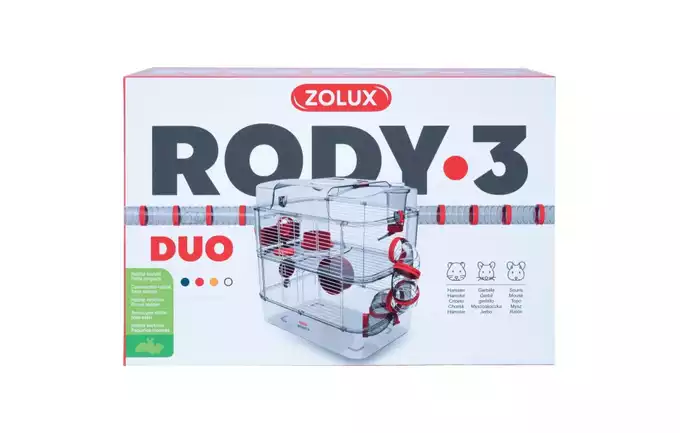 Klatka Rody 3 Duo czerwona 206019 Zolux