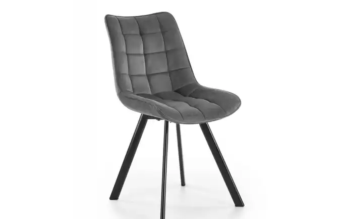 Krzesło Halmar K332 ciemny popiel velvet 