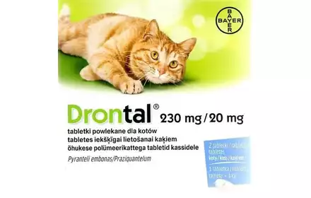 DRONTAL KOTY 2 TABLETKI BAYER 