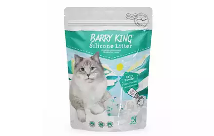 BARRY KING żwirek silikonowy podłoże dla kota Baby Powder 5L