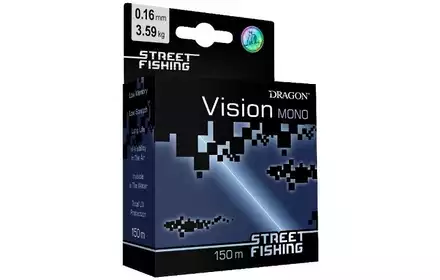 ŻYŁKA DRAGON STREET FISHING VISION 150M 0.16MM 3.59KG PRZEŹROCZYSTA FLUO 