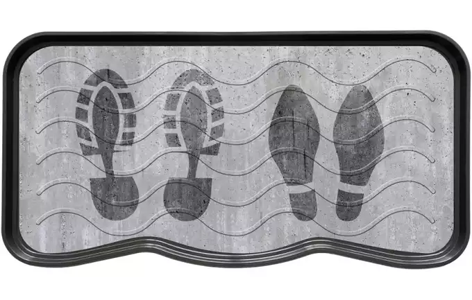 Ociekacz na buty z nadrukiem Footprints 38 x75 cm Multy Home