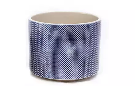 CIEŚLAK osłonka ceramiczna wzory Niebieska 14x11 J14-02