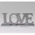 Napis Love Art-Pol 103544 srebrny brokatowy 6,5x17x4