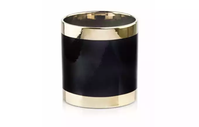 Donica Emerald Cylinder Gold&amp;Black 13 Cm 09.143.13 Polnix