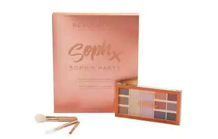 MAKEUP REVOLUTION zestaw kosmetyków do makijażu paletka + pędzle Soph X Party