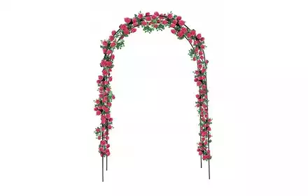 Pergola ogrodowa metalowa łuk róże bluszcz 140X38X240CM PERG-N3214