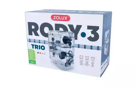 Klatka Rody 3 Trio niebieska małe gryzonie 206025 Zolux