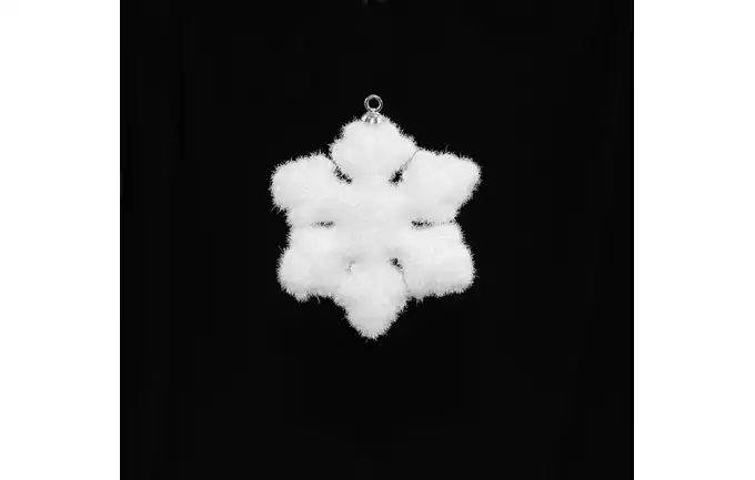 Śnieżynka zawieszka ozdoba choinkowa 7,5 cm 8sztuk ANT6513