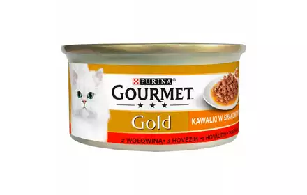Purina Gourmet Gold Sauce Delight wołowina karma mokra dla kotów 85g 12397523