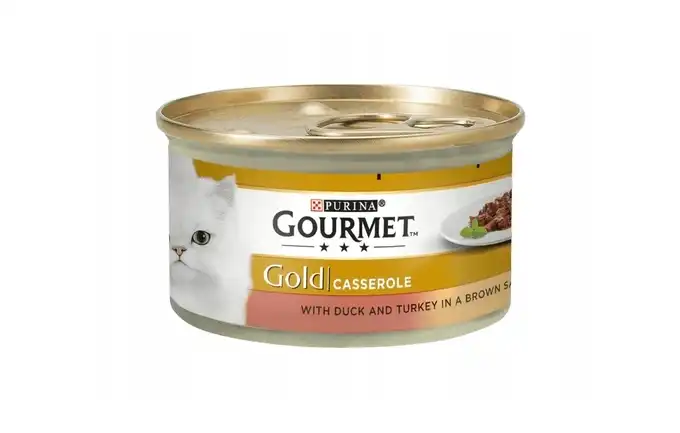 Purina Gourmet Gold kaczka z indykiem w sosie karma mokra dla kotów 85g 12351061