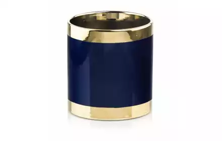 Doniczka Emerald Cylinder Gold&amp;Blue 13 Cm 09.142.13 Polnix