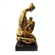 FIGURKA CERAMICZNA MOTHER AND BABY GOLD 33 CM G4063
