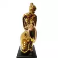 FIGURKA CERAMICZNA MOTHER AND BABY GOLD 33 CM G4063