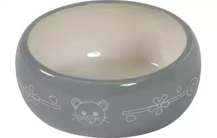 Miska ceramiczna dla gryzoni szara 300 ml 206107 Zolux
