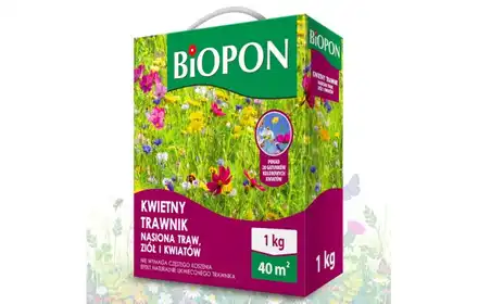 Biopon Kwietny Trawnik 1kg Nasiona Traw,Ziół I Kwiatów