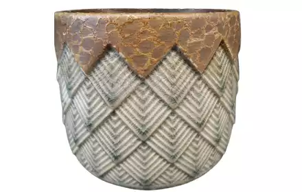 Osłonka Ceramiczna Ozdobna Brąz 15x13cm C30-05 Cieślak