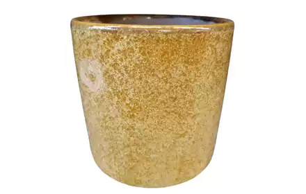 Osłonka Cylinder Ceramiczny Musztardowy 13,5x13cm E70-42 Cieślak