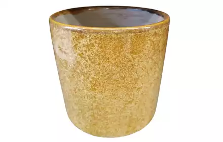 Osłonka Cylinder Ceramiczny Musztardowy 13,5x13cm E70-42 Cieślak