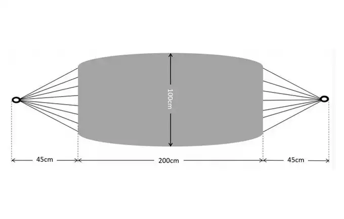 Hamak Ogrodowy 200x100cm Udźwig Do 150kg Ham2603 Garden Line