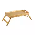 Stolik kawowy taca do łóżka bambusowa 50X30X23 KH-1502