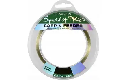 ŻYŁKA DRAGON SPECIALIST PRO CARP &amp; FEEDER 300M 0.32MM 12,50KG ZIELONA 