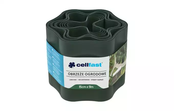 Obrzeże ogrodowe trawnikowe ciemna zieleń 30-022 15CMX9M Cellfast