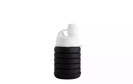 Bidon butelka silikonowa składana czarna 24/13,5x7x7cm 500ml 020702769 AltomDesign