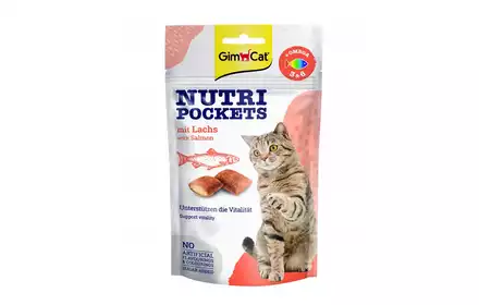 GimCat Nutri Pock Omega 3 przysmak dla kota z łososiem 60g 419206
