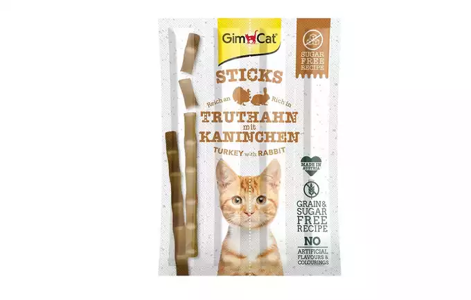 Gimcat Sticks Turkey&amp;Rabbit Przysmak Dla Kota Indyk Z Królikekm