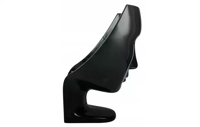 Fotel krzesło Nemo Face Chair czarny mat włókno szklane 83x90x135cm