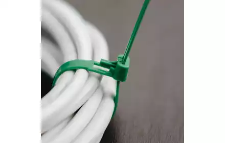 Taśma kablowa rozpinana trytytka green UV 7,6x150mm 100szt TS1276150G Bradas