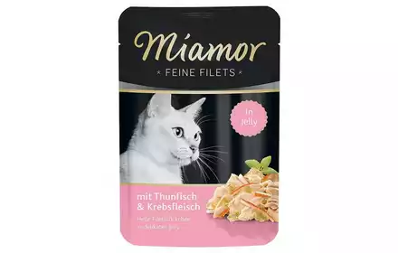 Miamor Feine Filets Adult tuńczyk i raki karma mokra dla kotów 100g