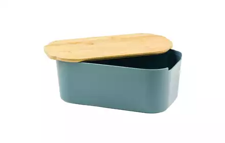 Chlebak pojemnik na chleb bułki z bambusową pokrywą 33x18,5x12cm mix kolorów Excellent Houseware