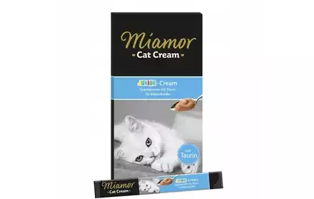 Miamor Cat Cream Junior Pasta Mleczna Z Tauryną 90g (6x15g)
