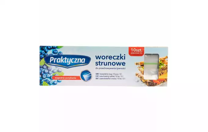 Woreczki Strunowe Na Żywność 3l/10szt Praktyczna