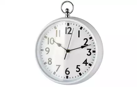 Zegar ścienny 30cm czarny Retro HTBE8346 Mondex