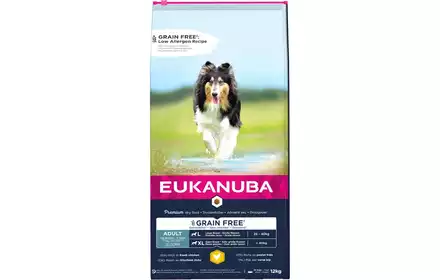 Eukanuba Grain Free Adult Large kurczak XL 12kg  karma sucha bez zbożowa dla psów dużych ras EP-T81603031