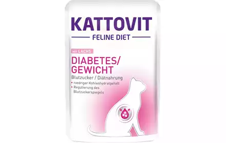 Kattovit Diabetes z łososiem karma dietetyczna dla kotów 85g 77246/24