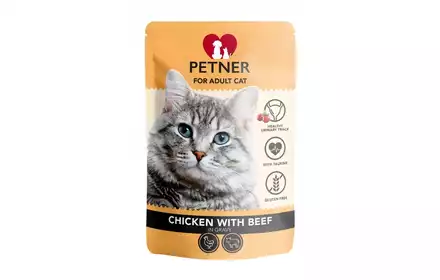 Petner Adult Chicken with Beef for Cat kurczak z wołowiną 85g 