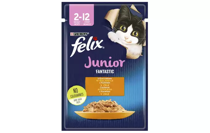Felix junior kurczak w galaretce karma mokra dla kociąt 85g 12448765