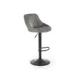 Hoker krzesło barowe popilate/szare H101 velvetove V-CH-H/101-POPIELATY Halmar