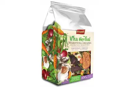 Vita Herbal Smakers Babcina grządka dla gryzoni i królika, 90 g, 5 szt