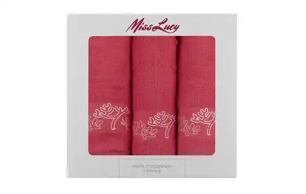 Ręczniki Miss Lucy CORAL 3 elementy Florina 8R5051