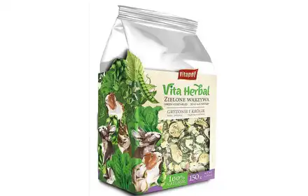 Vita Herbal dla gryzoni i królika, zielone warzywa, 150g, 4szt/disp