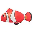 Zabawka Wriggle fish, zabawka, dla kota, biało/czerwono/czarna, 26 cm,