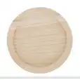 Taca z drewna paulowego FI38*1,5 cm 54626-386